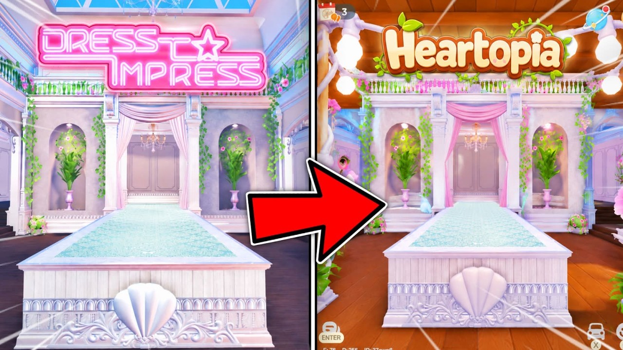 I Built DRESS to IMPRESS in HEARTOPIA..
