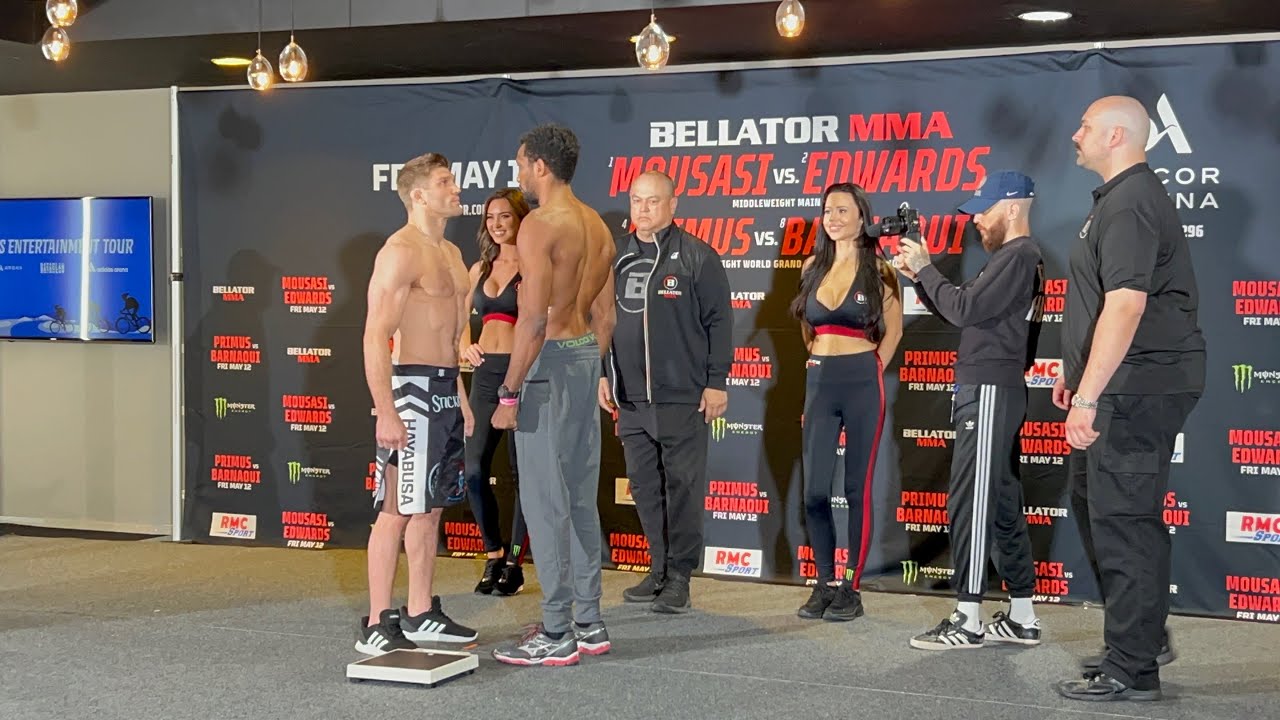 Bellator MMA 296 - la pesée - Barnaoui déterminé à remporter le tournoi ...