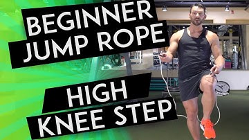 HIGH KNEE STEP Tutorial - HOW TO JUMP ROPE FOR BEGINNERS // Day 3
