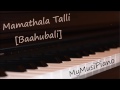 Baahubali Title Song (Mamathala Talli | Mamta Se Bhari) on piano cover