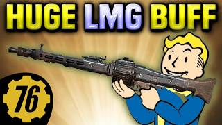 The LIGHT MACHINE GUN got a HUGE BUFF!! It MELTS Bosses | Infinite AP Build | Fallout 76
