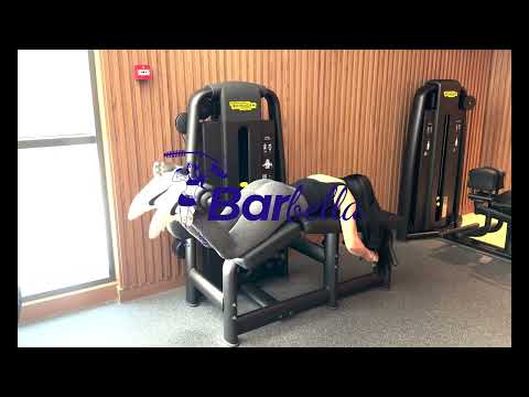 Prone Hamstring Curl Machine w/Single Leg Eccentric - Barbella App Demo Video