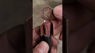 Connecting copper wire withlead