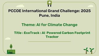 EcoTracker -AI Powered Carbon Footprint Tracker screenshot 1