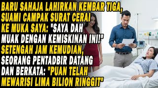 Selepas Melahirkan Anak Kembar Tiga, Suami Tinggalkan Saya Demi Kekasihnya Yang Kaya...💔