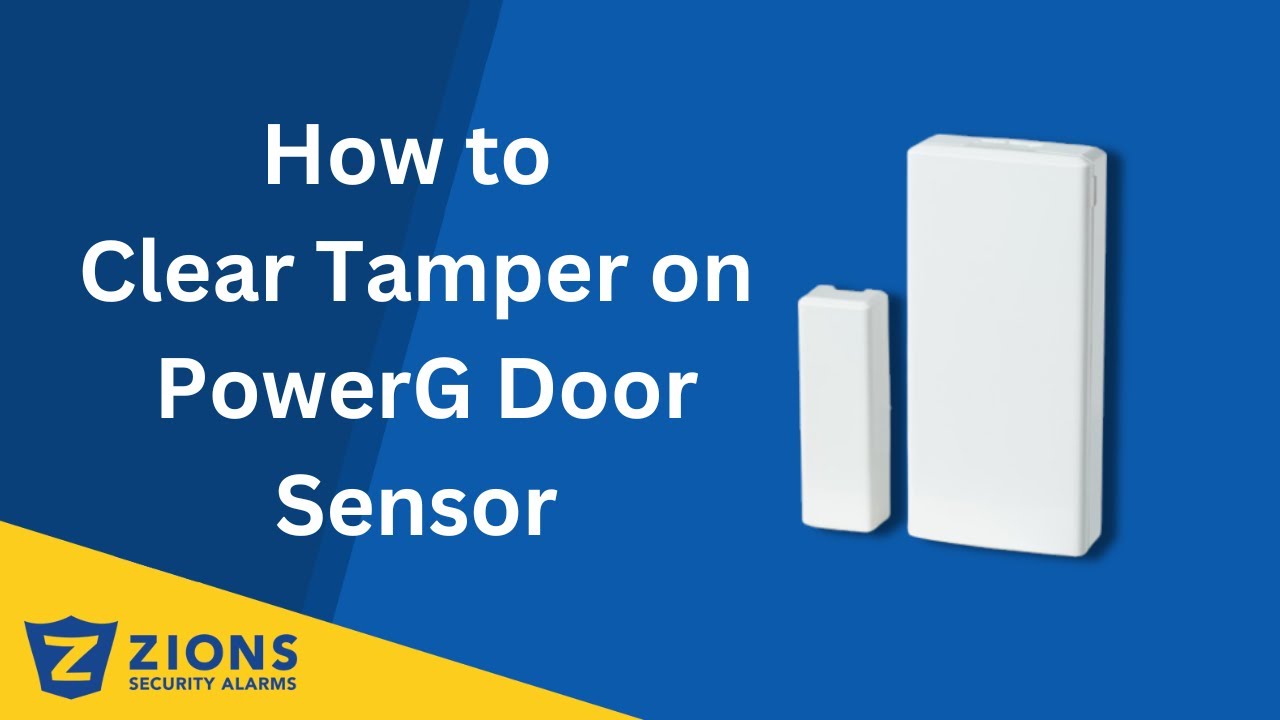 How to Clear a Tamper on a PowerG Door Sensor