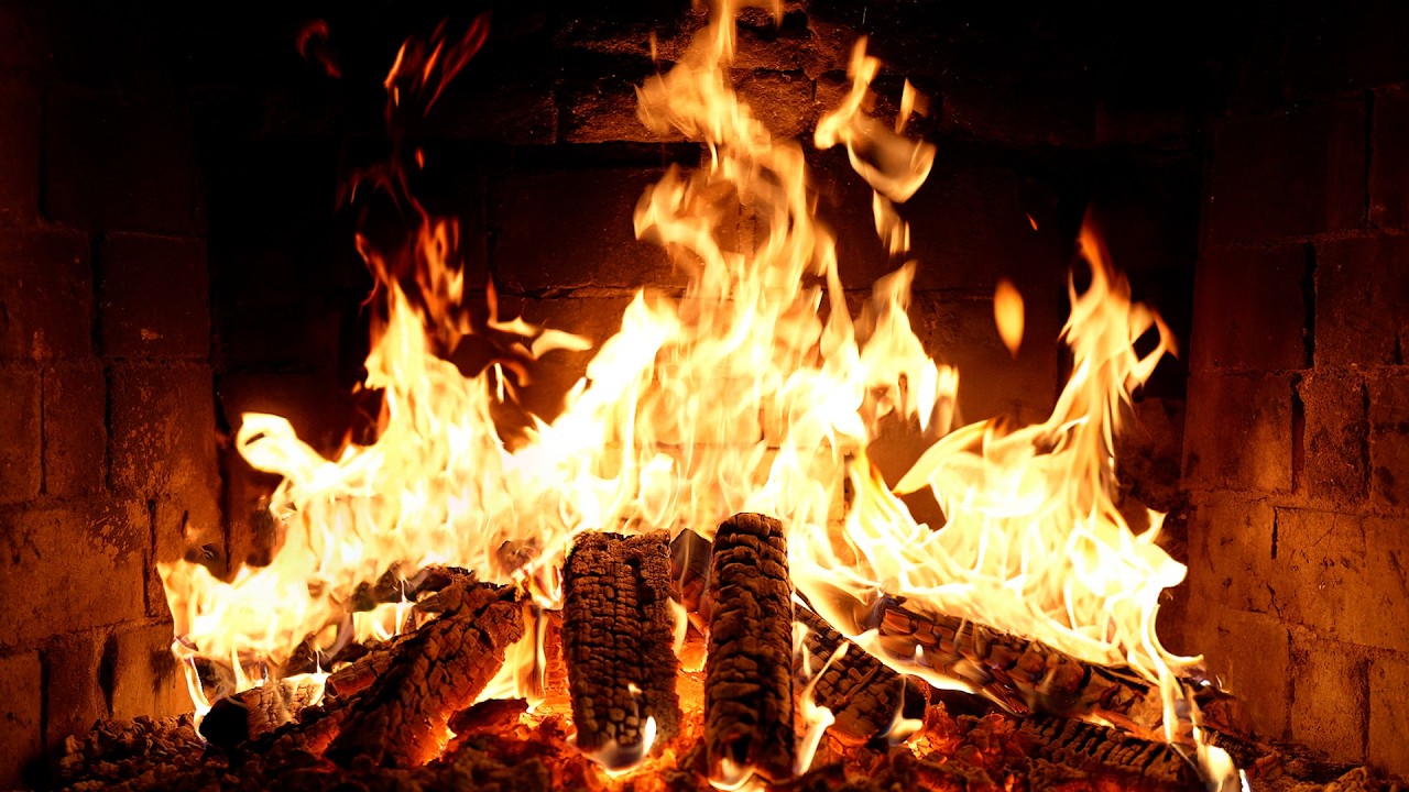 🔥 Cozy Fireplace 4K. Fireplace with Crackling Fire Sounds. Fireplace 4K UHD