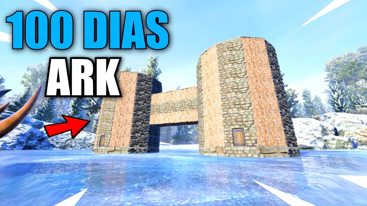 ¡SOBREVIVIENDO 100 DIAS en ARK Survival Evolved! MI CASA Y TAMEOS ...