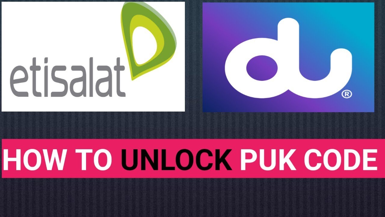 Etisalat du SIM PUC code unlock kaise kare How to unlock Etisalat du sim