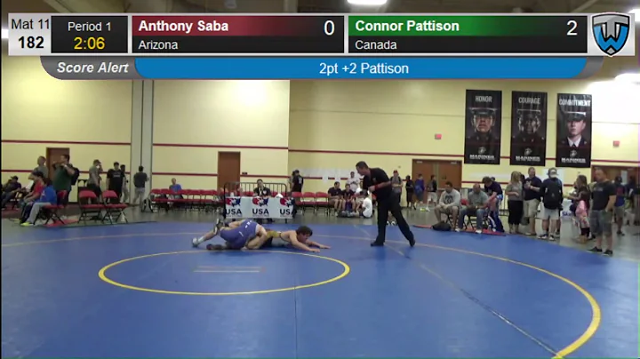 278 Men 182 Anthony Saba Arizona vs Connor Pattiso...