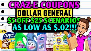 🤯2 CENTS OOP!🤯8 $5 OFF $25 SCENARIOS🤯DOLLAR GENERAL COUPONING THIS WEEK 8/7🤯COUPONING FOR BEGINNERS🤯 screenshot 2