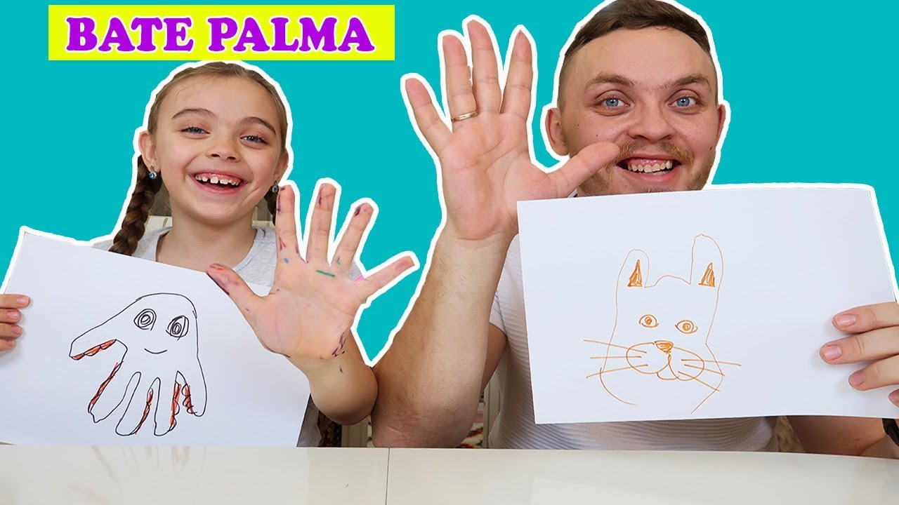 BATE PALMA CHALLENGE Desenam folosind DOAR PALMA | New Challenge - YouTube