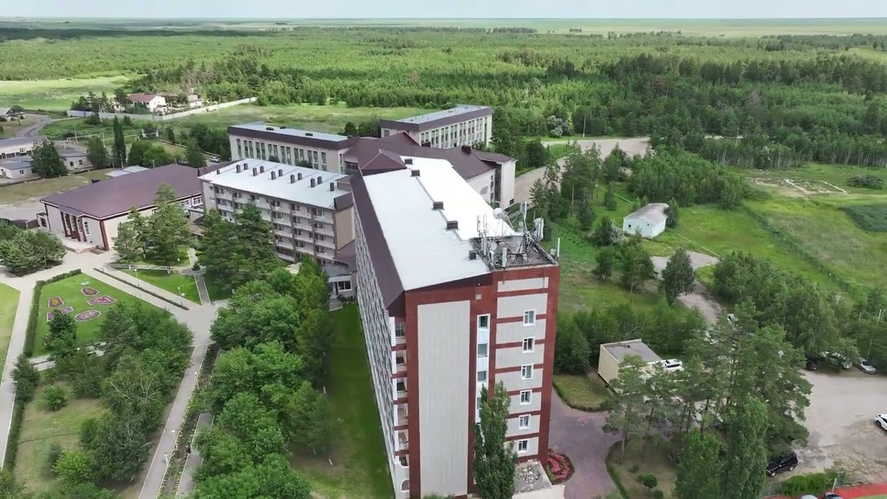 Cinematic Drone Flight: Forest Resort in Kazakhstan (Free to Use)