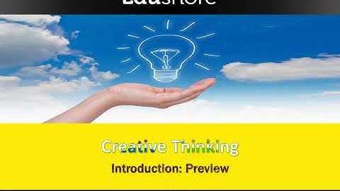Creative Thinking - Introduction - Preview