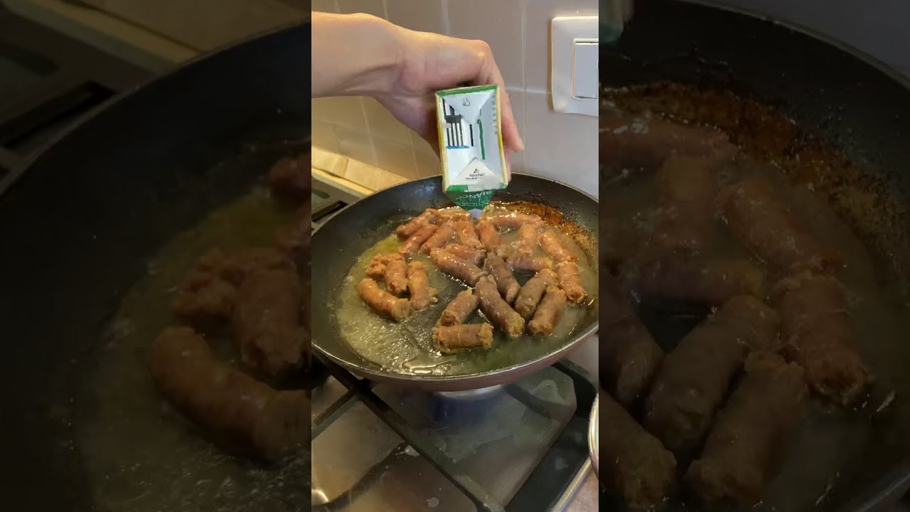 Patate al forno & salsiccia al vino bianco