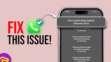 Los het probleem "Fout bij het uitvoeren van een verzoek, onbekende fout" op de iPhone op | Probl...