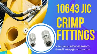 10643 Hydraulic Male Female Straight And Elbow Jic Pipe Coupling Crimp Swivel Parker Hose Fittings