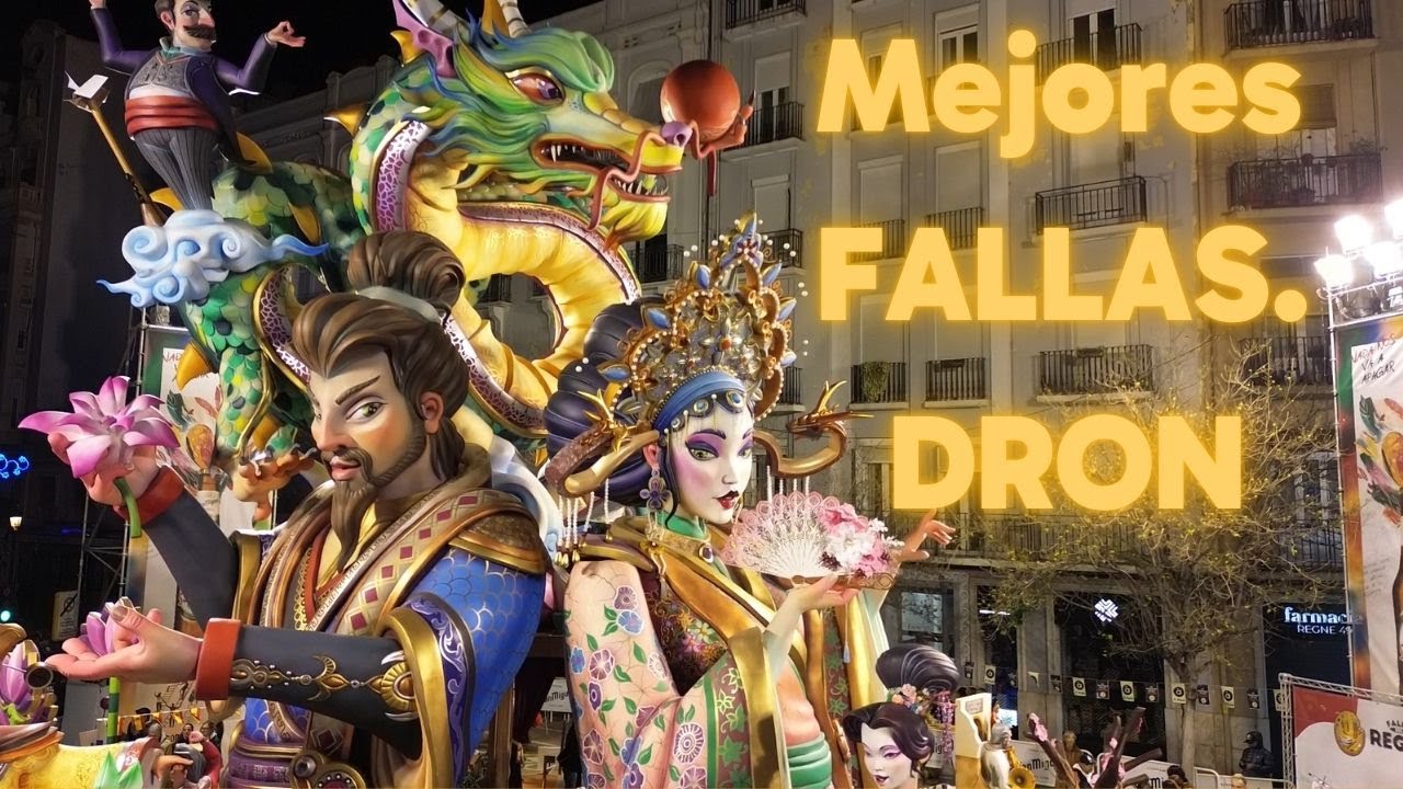 Las mejores FALLAS de Valencia - Vistas Aéreas -Dron