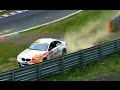 Nordschleife Crash, Action, Regen - VLN 2. Lauf 2015 Nürburgring Nordschleife 25.04.2015