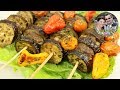 Кебаб с баклажанами на шпажках в духовке с овощами.Турецкая кухня. Вкусно и просто. Кухня в кайф