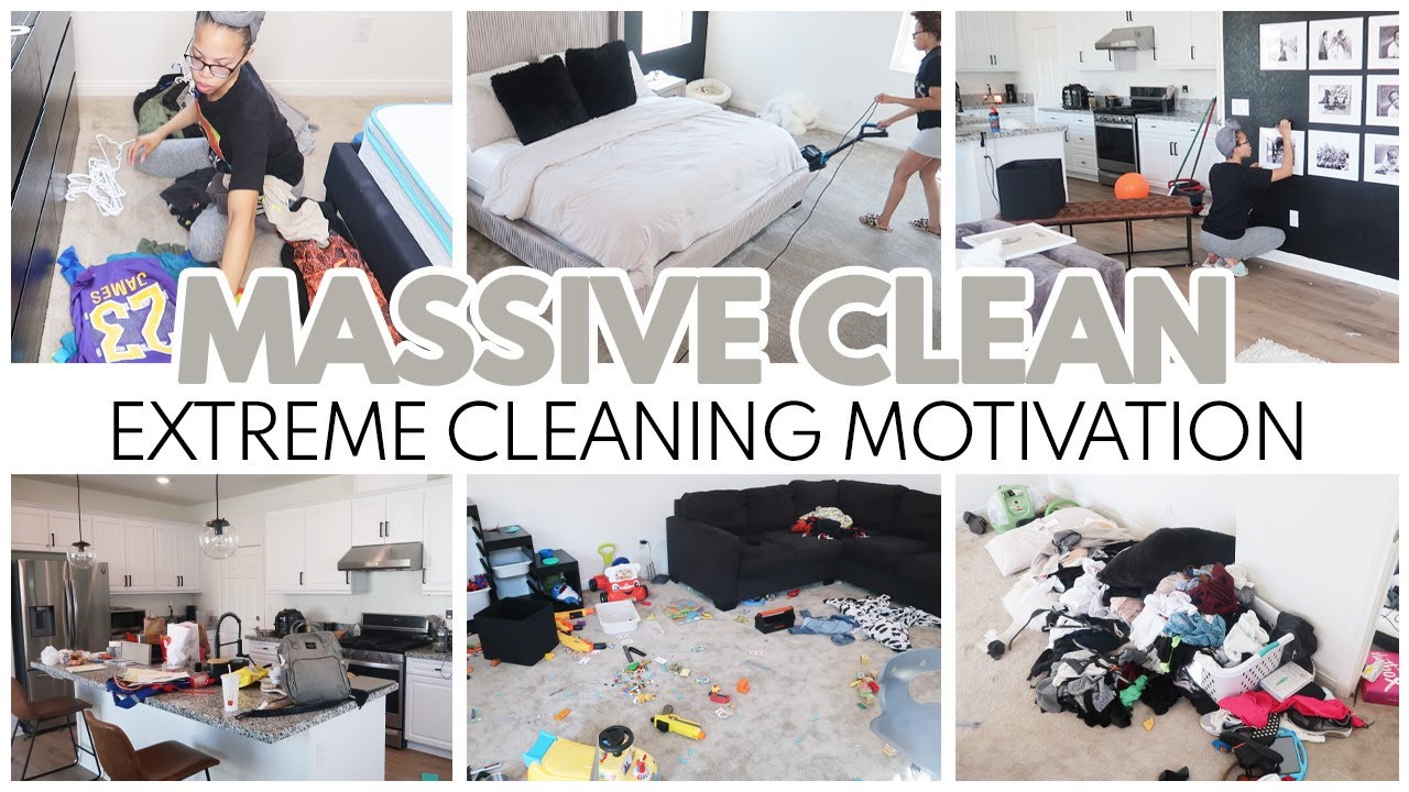 MASSIVE TWO DAY WHOLE HOUSE CLEAN WITH ME | COMPLETE DISASTER | EXTREME CLEANING MOTIVATION