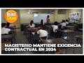 Magisterio mantiene exigencia contractual en 2024 - Carmen Marquez