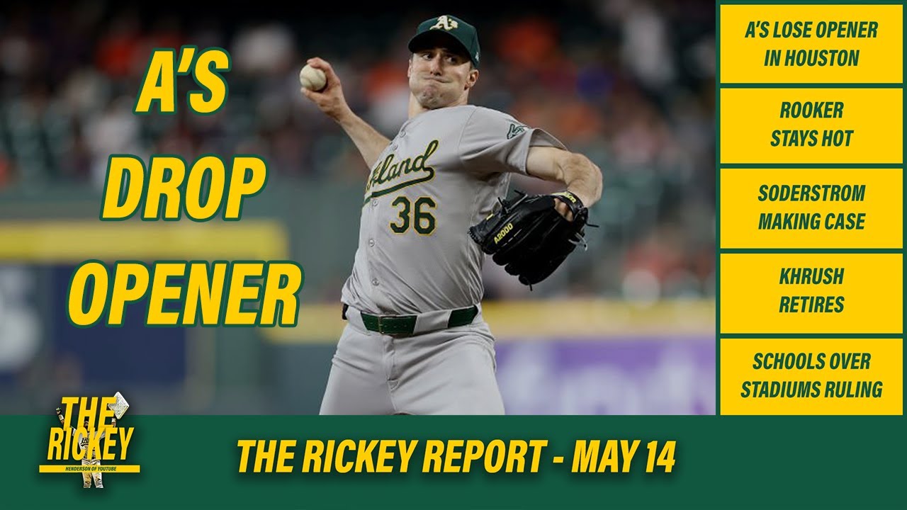 A's lose opener to Astros, Khris Davis retires, SOS ruling | The Rickey Report