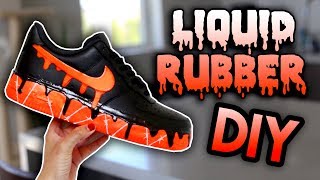 HOW TO: LIQUID RUBBER YOUR SHOES PERMANENTLY / CHANGE SOLE COLOR! FULL CUSTOM DIY