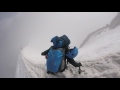 Man nearly falls to death on aiguille du midi arete chamonix mont blanc