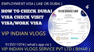 HOW TO CHECK ONLINE DUBAI VISIT VISA/WORK VISA/EMPLOYMENT VISA/DUBAI E VISA CHECK WEBSITE/DETAILS. screenshot 5