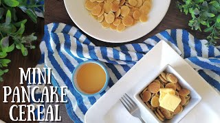 5 Minute Mini Pancake Cereal | How To Make Mini Pancakes Cereal | Easy Breakfast Recipe 5 Min Mini Pancake Cereal Trending Tiktok Recipe Eggless Mini Pancake Recipe Yummy