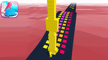 STACK COLORS! game MAX LEVEL 🌈👸💕 Gameplay All Levels Walkthrough iOS, Android New Game Mobile