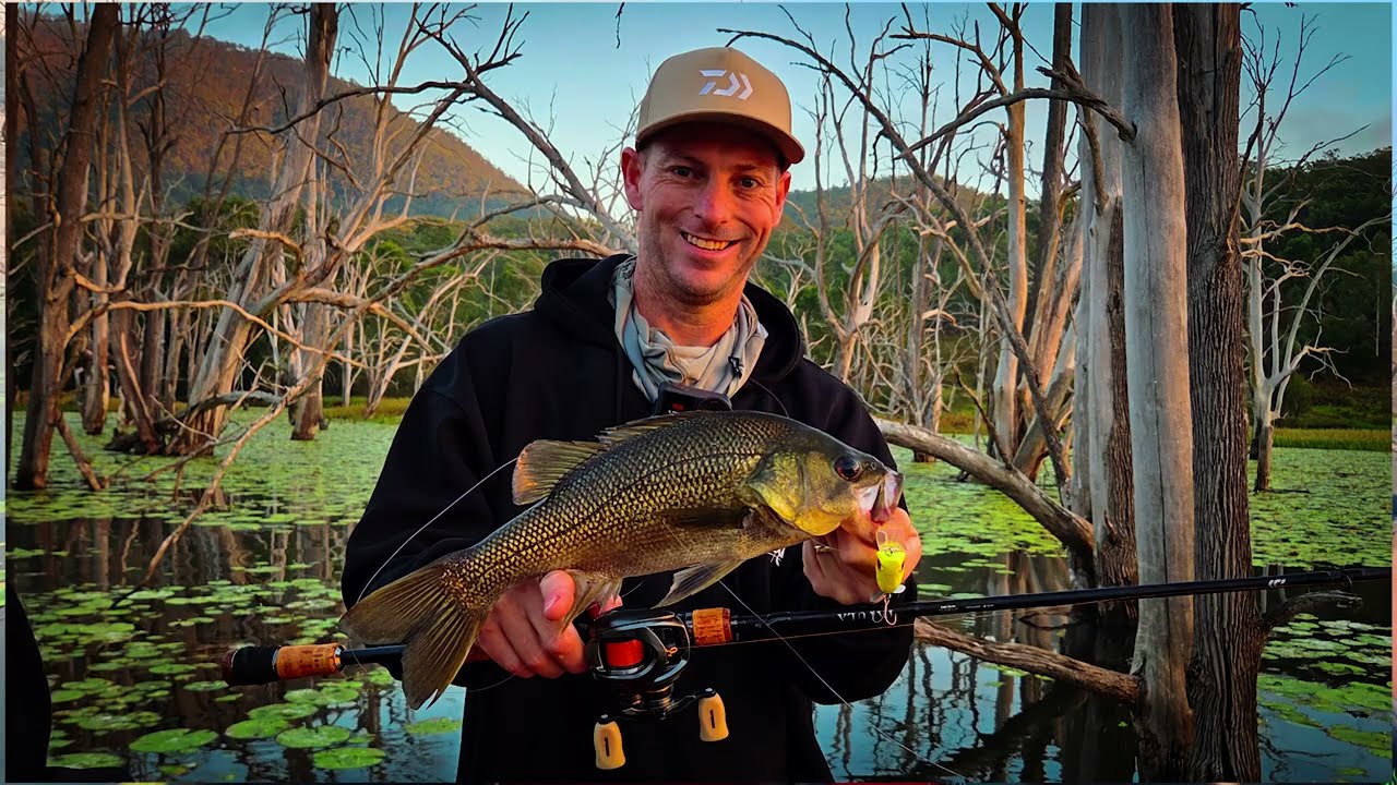 Topwater Bass Fishing – Does the young fella get one on Pikachu.