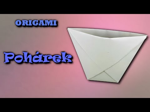 Origami pohárek – jak vyrobit pohárek z papíru a4