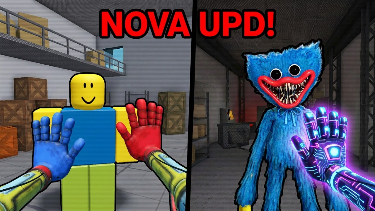 JOGANDO A NOVA SUPER UPD DE A GRABPACK TEST! #roblox #fy #memes #fypシ #poppyplaytime #huggywuggy #fy