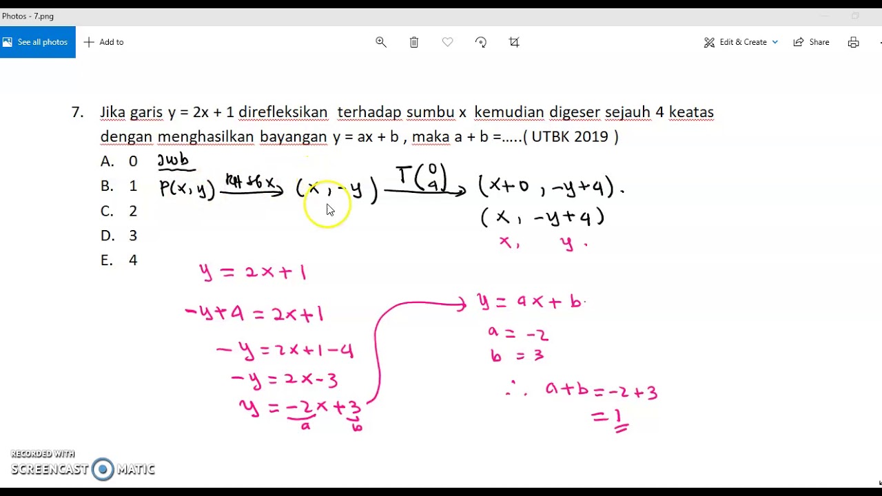 Utbk Ipa Transformasi Geometri 2 Youtube<script async src=