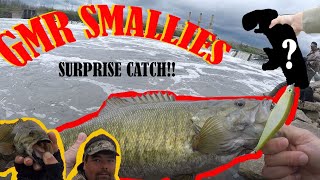 Crazy SMALLMOUTH Action On A Great Miami River DAM (SURPRISE CATCH)