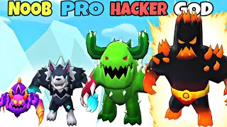 NOOB vs PRO vs HACKER vs GOD in Pocket Monsters Rush (New Update)