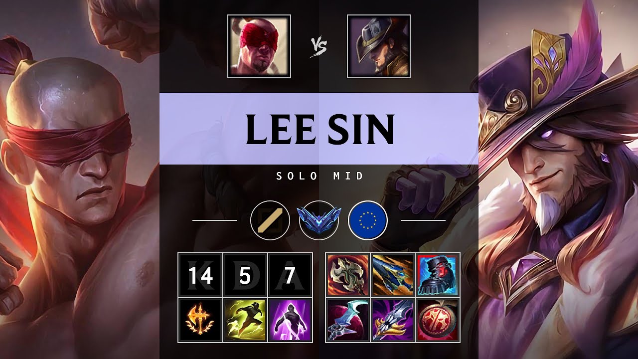 Lee Sin Mid vs Twisted Fate - EUW Diamond Patch 25.10