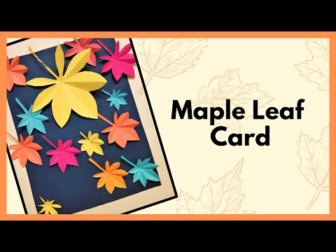 Greeting Card with Leaves | Best Fall leaves card ideas | #easy #craft #greetings #diy #handmade