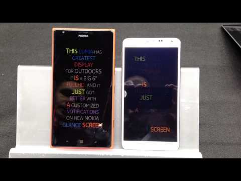 Nokia Lumia 1520 vs Samsung Galaxy Note 3 - Test de pantalla