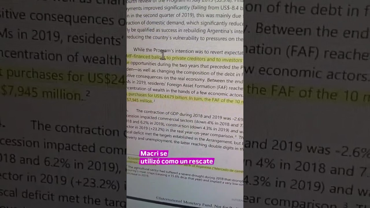 El FMI reconoció que el préstamo de 2018 terminó financiando el rescate de inversores privados