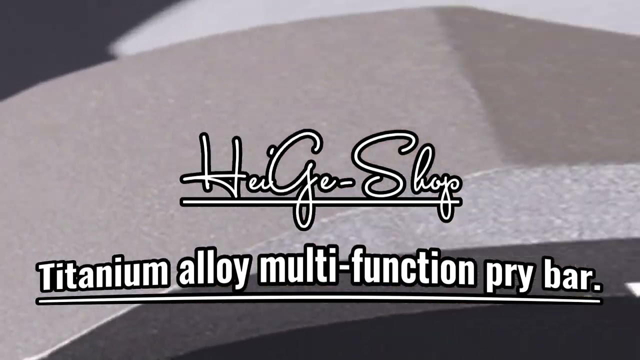 Titanium alloy multi-function pry bar.