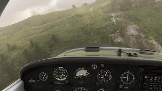 JustFlight PA-38 Tomahawk Windy Landing in Croix de Coeur, Switzerland. Microsoft Flight Simulator
