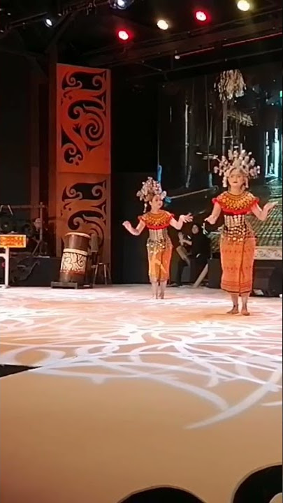 The Iban traditional dance called