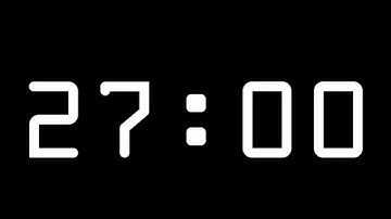 27 Minute Timer with Alarm (Count Up Stopwatch)