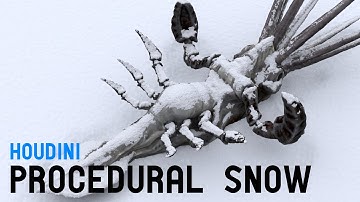 Houdini Quick Tutorial 1 - Procedural Snow Gather
