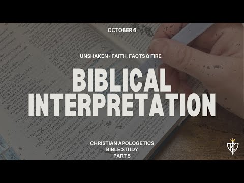 Pastor Richard J. Brown | Bible Study | Oct 6 | The Year of Establishment