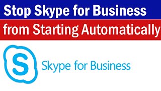 How To Stop Skype From Starting Automatically | Skype Auto Start Disable | Stop Skype Auto Start screenshot 3