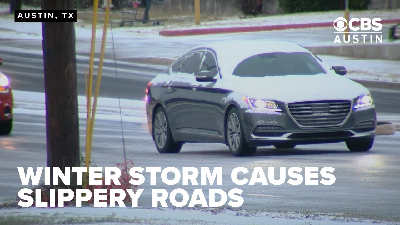Winter storm causes slippery roads but spares Austin from power outages ...